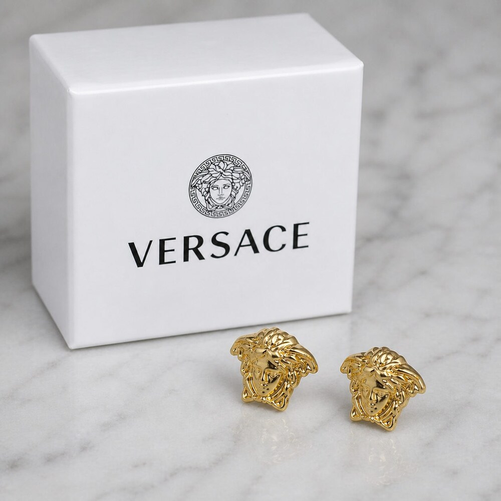 Versace Bold Statement Earrings Style 7 | New with Box - Picture 6 of 9